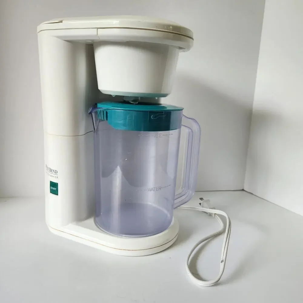 West Bend 2-Qt Electric Iced Tea/Coffee Maker White Model 6050 Tested/Works Teal